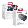 Forcell F-Energy GaN III VT-49 tafellader, 2x USB-C + 2x USB-A, PD, QC 4.0, 100 W, grijs