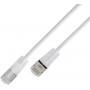 Wirewin SLIM Cat6a U/UTP lichtgewicht patchkabel, 10 Gigabit, 7,5 m, transparante stekkers (SLIM-L-UU-K6A-TL 7.5 WT)