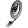 Wirewin Slim Cat6 U/UTP patchkabel RJ45, 0,1 m, zwart