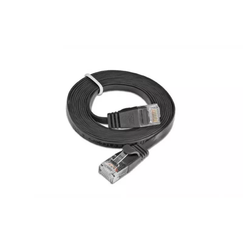 Wirewin Slim Cat6 U/UTP patchkabel RJ45, 0,1 m, zwart