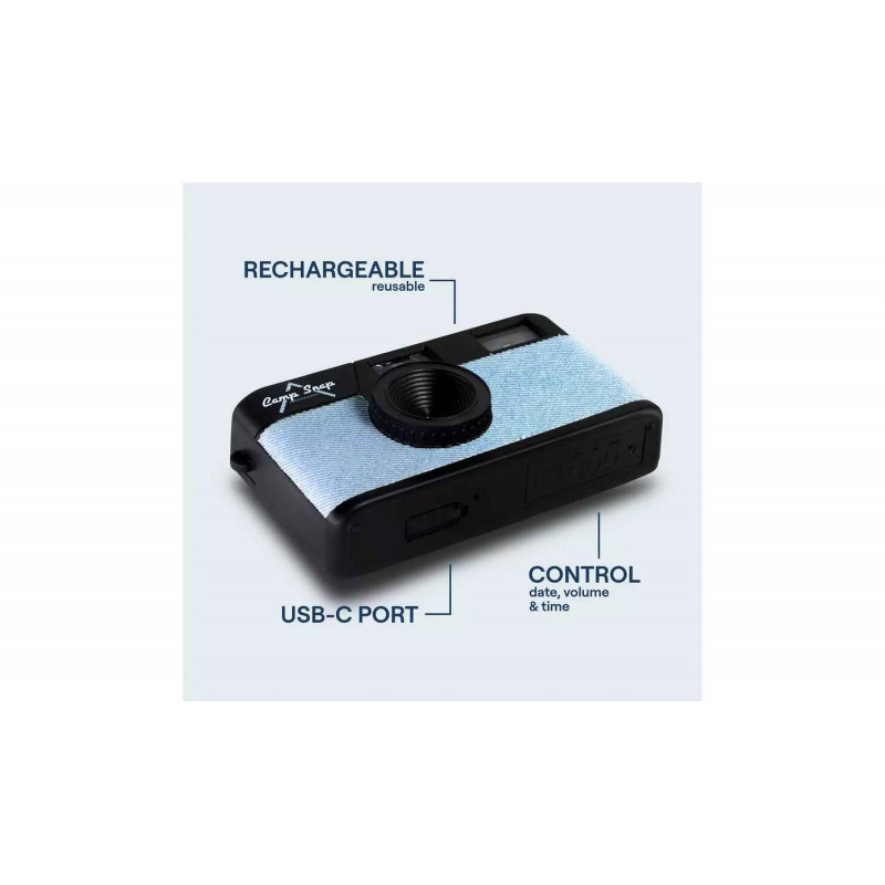 Camp Snap digitale camera CS-V105-DN-WW Denim, blue jeans/zwart