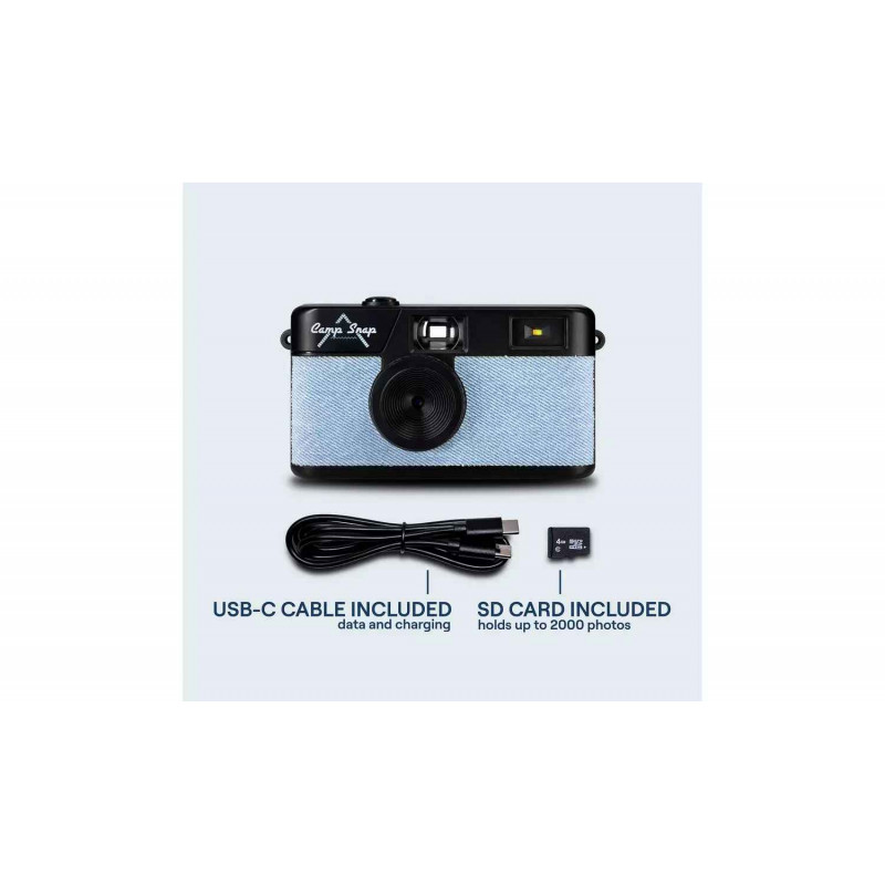 Camp Snap digitale camera CS-V105-DN-WW Denim, blue jeans/zwart