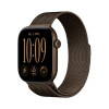 Apple Watch Series 12 GPS + Cellular 46mm donkerbrons aluminium behuizing met Dark Bronze Milanese Loop - M/L
