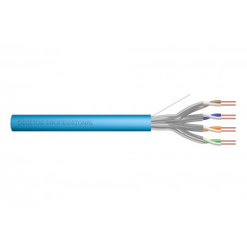 Digitus Cat6a U/FTP installatiekabel, 100 m, blauw, LSZH, simplex