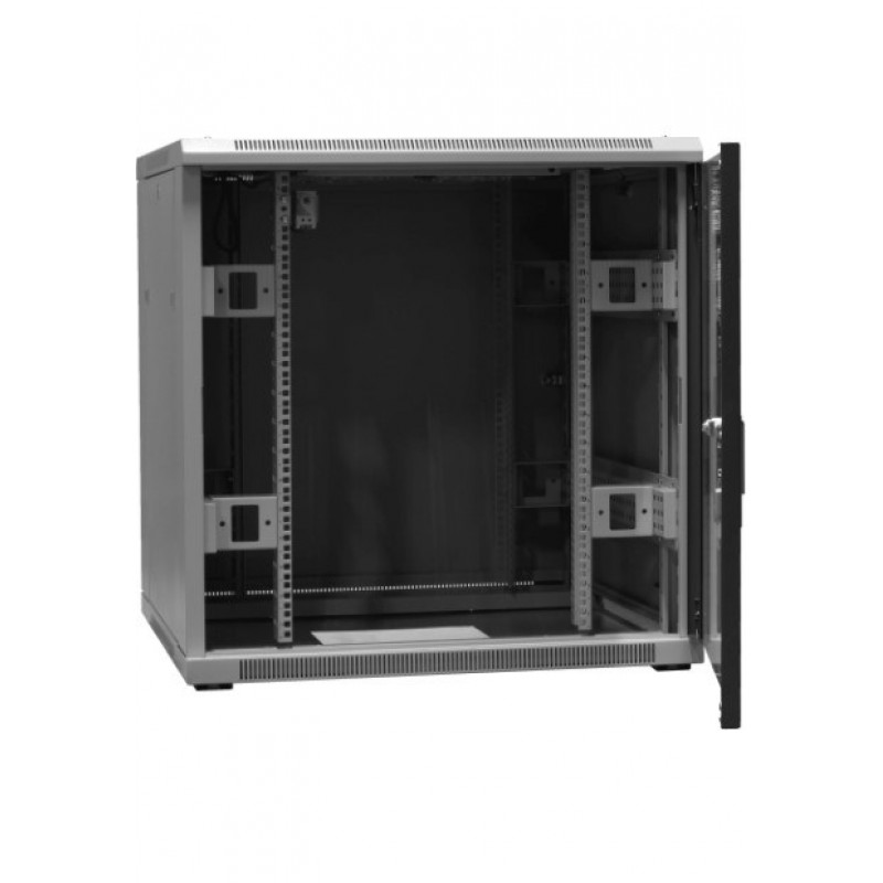 EmiterNet Top staande framekast 16U, stalen/glazen deuren, 800 x 800 x 820 mm (EM/SH05D-8816-SH0)
