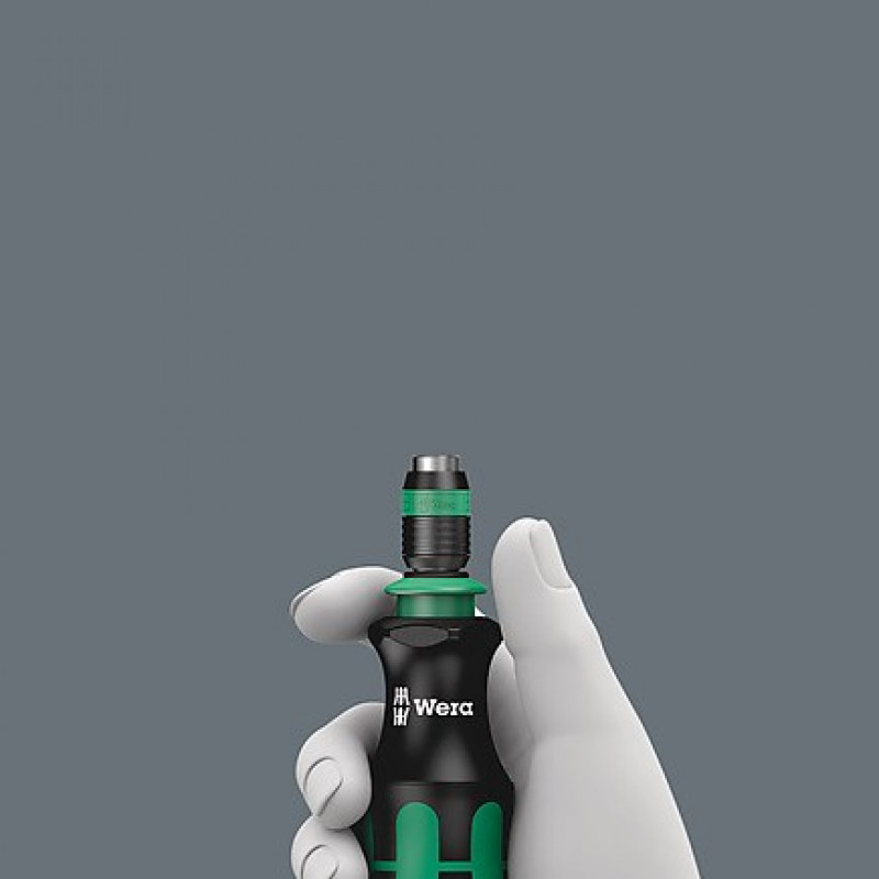 Wera schroevendraaier-handgreep met 1/4 inch magnetische bithouder + 6 bits