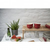 Staub Ceramique schaalset 0,4 L rond keramiek rood 4 stuks