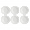 La Porcellana Bianca Essenziale soepborden met rand, 6-delige set, 23 cm