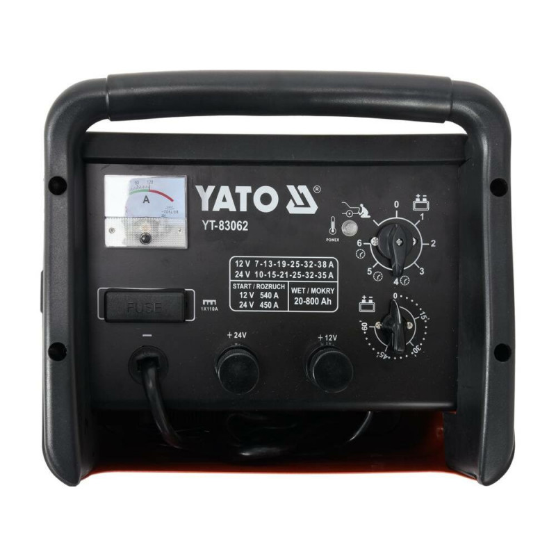YATO YT-83062 acculader auto (gelijkrichter), 38 A / 540 A / 800 Ah