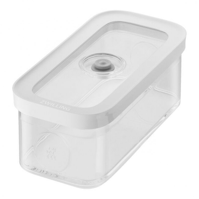 ZWILLING 1026082 rechthoekige bewaarbak voor levensmiddelen, 5,4 l, transparant/wit, 5 stuks