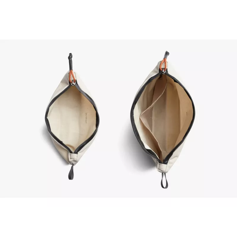 Bellroy Lite Pouch Duo, 2-delige set reisorganizer (18 x 27 x 1,5 cm, 8 x 23 x 6 cm), ash