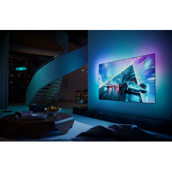 Philips 65OLED761/12 65 inch (164 cm) 4K UHD tv, Ambilight 3-zijdig, 120 Hz, zwart