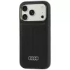 Audi MagSafe-hoesje van kunstleer voor iPhone 18 Pro / 17 Pro, zwart