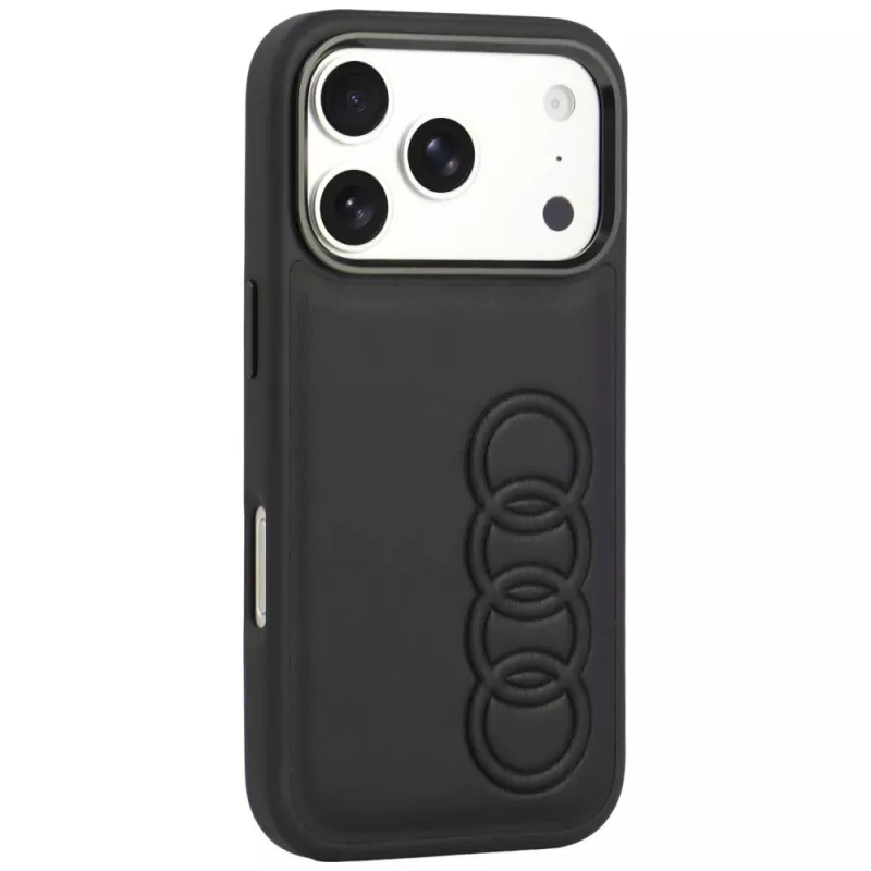 Audi TT kunstleer MagSafe-hoesje voor iPhone 18 Pro / 17 Pro, zwart