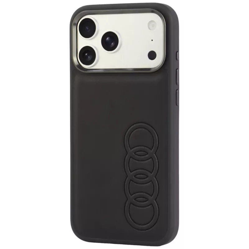 Audi TT kunstleer MagSafe-hoesje voor iPhone 18 Pro Max / 17 Pro Max, zwart