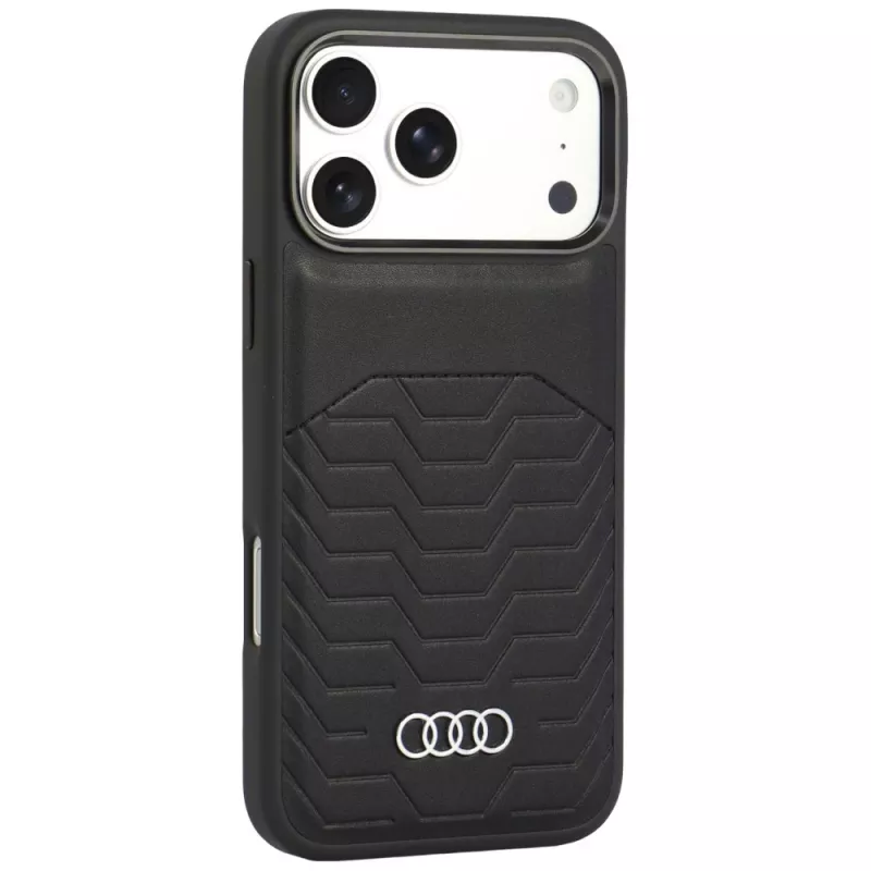 Audi GT kunstleer MagSafe-hoesje voor iPhone 18 Pro Max / 17 Pro Max, zwart