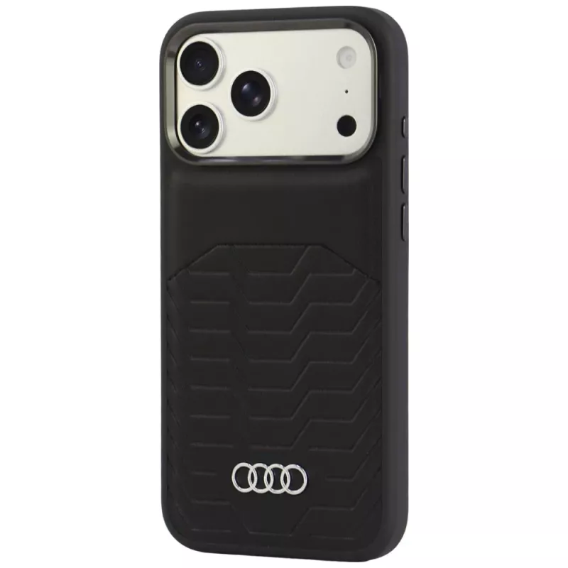 Audi GT kunstleer MagSafe-hoesje voor iPhone 18 Pro Max / 17 Pro Max, zwart