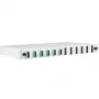 EFB Elektronik uitschuifbare splicebox SC 50/125 µm OM3, 12 pigtails, 6 koppelingen