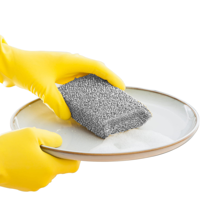 YORK spons voor teflon oppervlakken in metalen behuizing 12,5x8x2,7cm