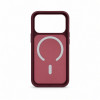 Evelatus Silver-Shield Skin Feel 2-in-1 MagSafe-hoes voor Apple iPhone 18 Pro, bordeaux