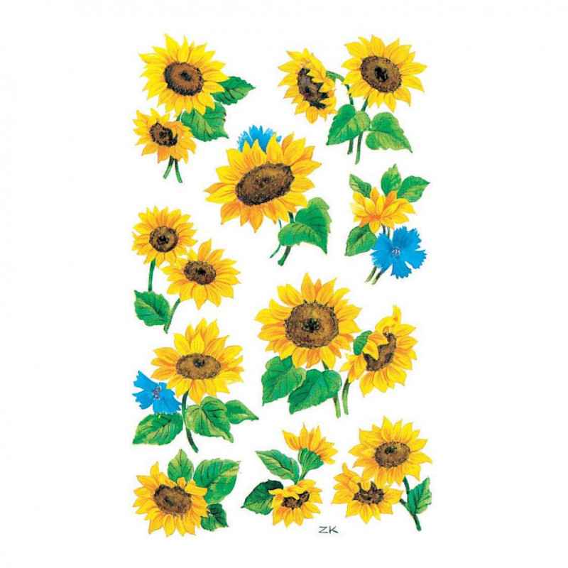 AVERY Zweckform Z-Design papierstickers, zonnebloem, 30 stickers (54103)