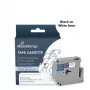 MediaRange lintcassette voor Brother M-K221BZ, 9 mm x 8 m, zwart op wit