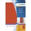 HERMA Special permanent hechtende archiefetiketten, mat dekkend papier, rood, 38 x 297 mm, 100 stuks (20 vellen x 5)