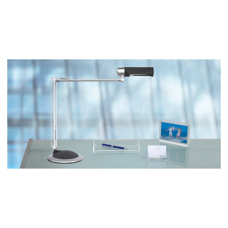 MAUL MAULoffice LED-bureaulamp, 9,5 W, zilver