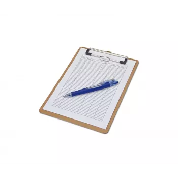 MAUL MAULbasic Klembord DIN A5 staand, hardboard, metaalklem, klemwijdte 8 mm, afgeronde hoeken