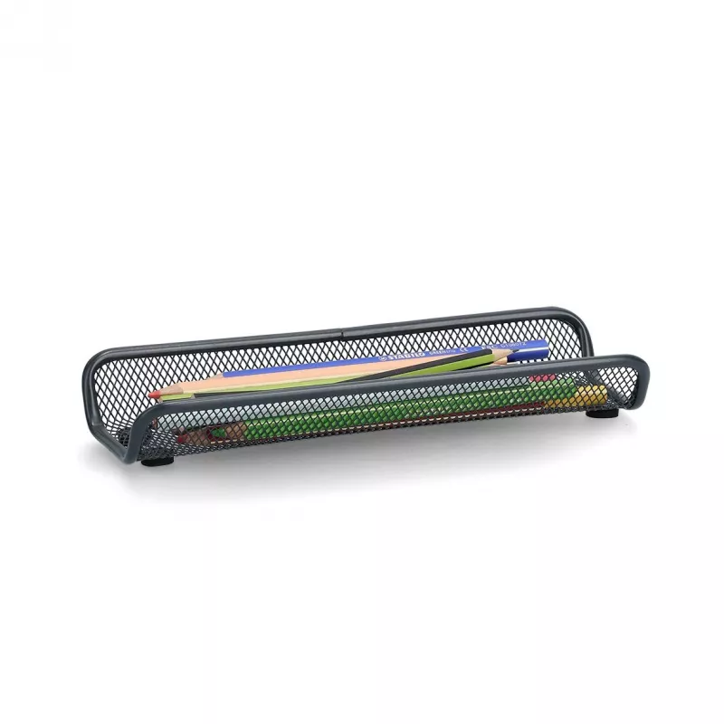 Zeller Meshline pennenbakje 25,0 x 9,2 x 3,5 cm antraciet