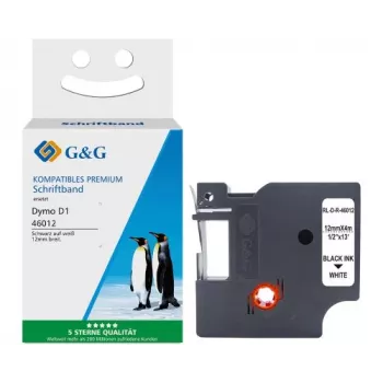 G&G Ninestar zijden lint compatibel met Dymo D1 / 46012