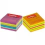 Kores plaknotities kubus, 75 x 75 mm, neonkleurig, 5-kleurig, 450 vel