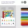 Mideer Silky Crayons navullingen, zacht en afwasbaar, 12 stk.
