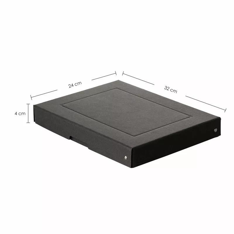 FALKEN PURE bewaarbox 500 vel, 24 x 32 x 4 cm, zwart