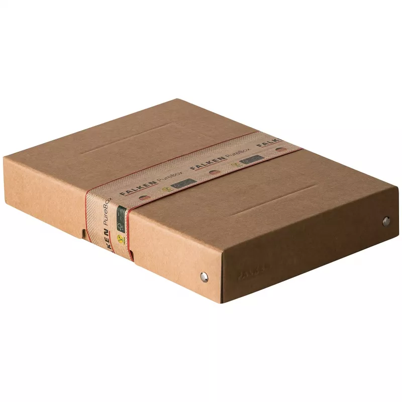 FALKEN PURE bewaarbox 500 vel, 18 x 25 x 4 cm, bruin