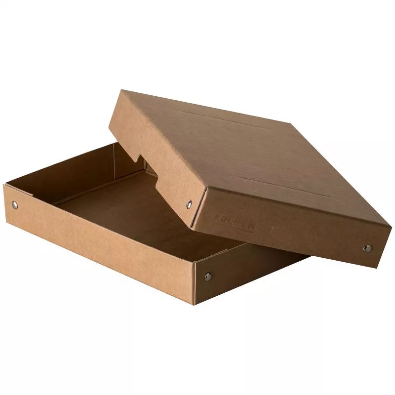 FALKEN PURE bewaarbox 500 vel, 18 x 25 x 4 cm, bruin