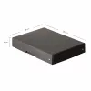 FALKEN PURE bewaarbox 500 vel, 18 x 25 x 4 cm, zwart