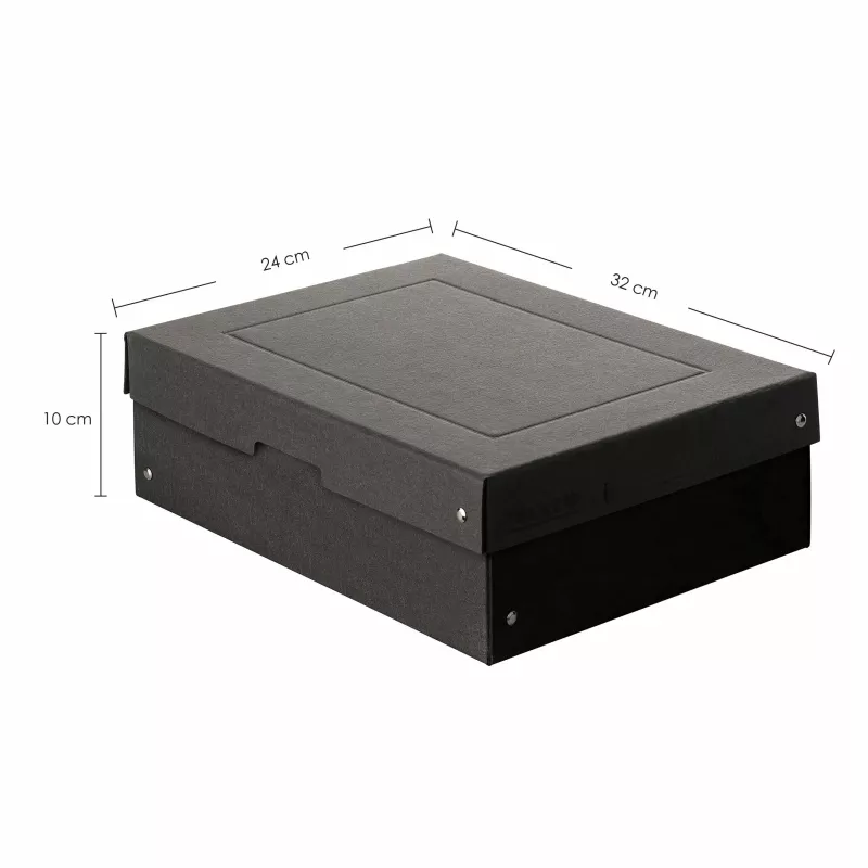 FALKEN PURE opbergbox 7,0 l zwart 24,0 x 32,0 x 10,0 cm