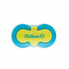 Pelikan Flower dubbel potloodslijper met bakje, blauw (700702)