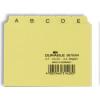 Durable A-Z register voor A7 kaartbakken, geperst PP, geel