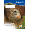 Pelikan C4/10 tekenblok A4, 100 g/m², 10 blad, chloorvrij, wit