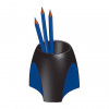 HAN Delta pennenhouder 6,5 x 4,9 x 8,8 cm zwart/blauw