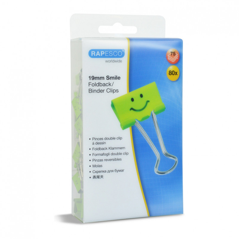 RAPESCO® foldbackklemmen groen 1,9 cm