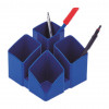 HAN SCALA pennenhouder 12,5 x 12,5 x 10,0 cm blauw