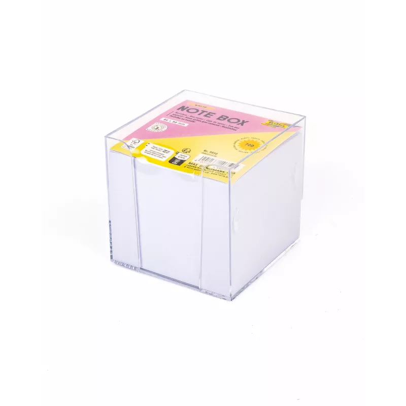 Folia briefjesbox incl. 700 notitiebriefjes, wit/transparant