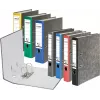 FALKEN recycling ordner A4, 8 cm, geel gemarmerd