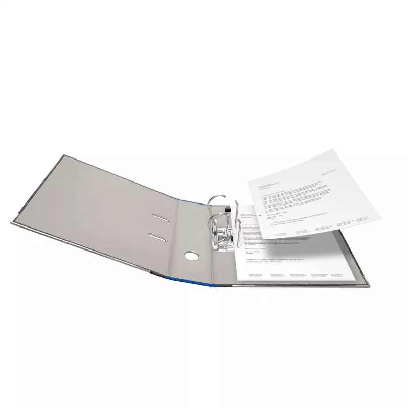 FALKEN recycling ordner A4, 8 cm, blauw gemarmerd
