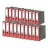 FALKEN recycling ordner A4, 8 cm, rood gemarmerd