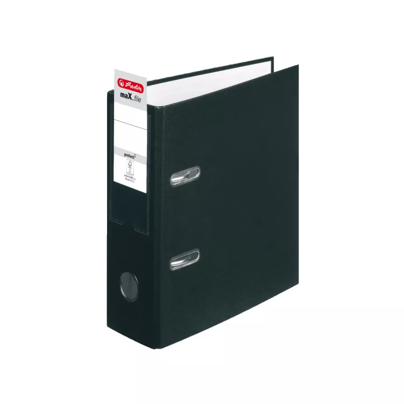 herlitz maX.f pro ordner DIN A5 staand, 8 cm, zwart karton