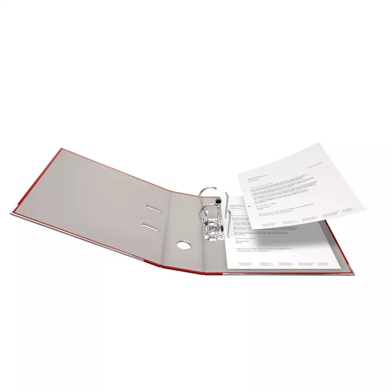 FALKEN Color ordner, kunststof, 80 mm rug, DIN A4, rood